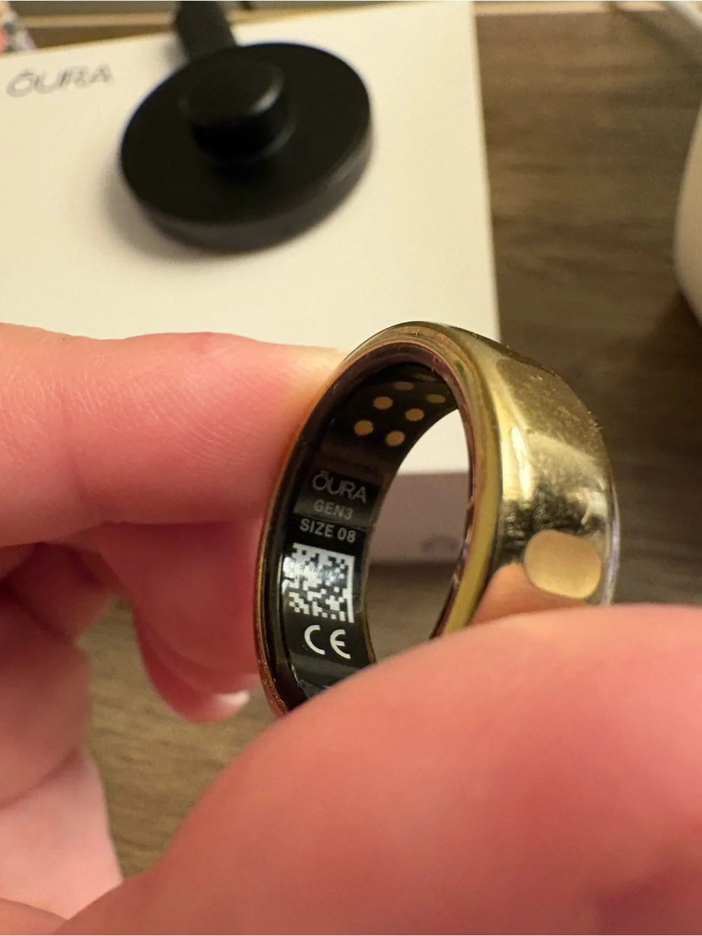 Oura Ring Gen 3 with Charging Dock - Gold